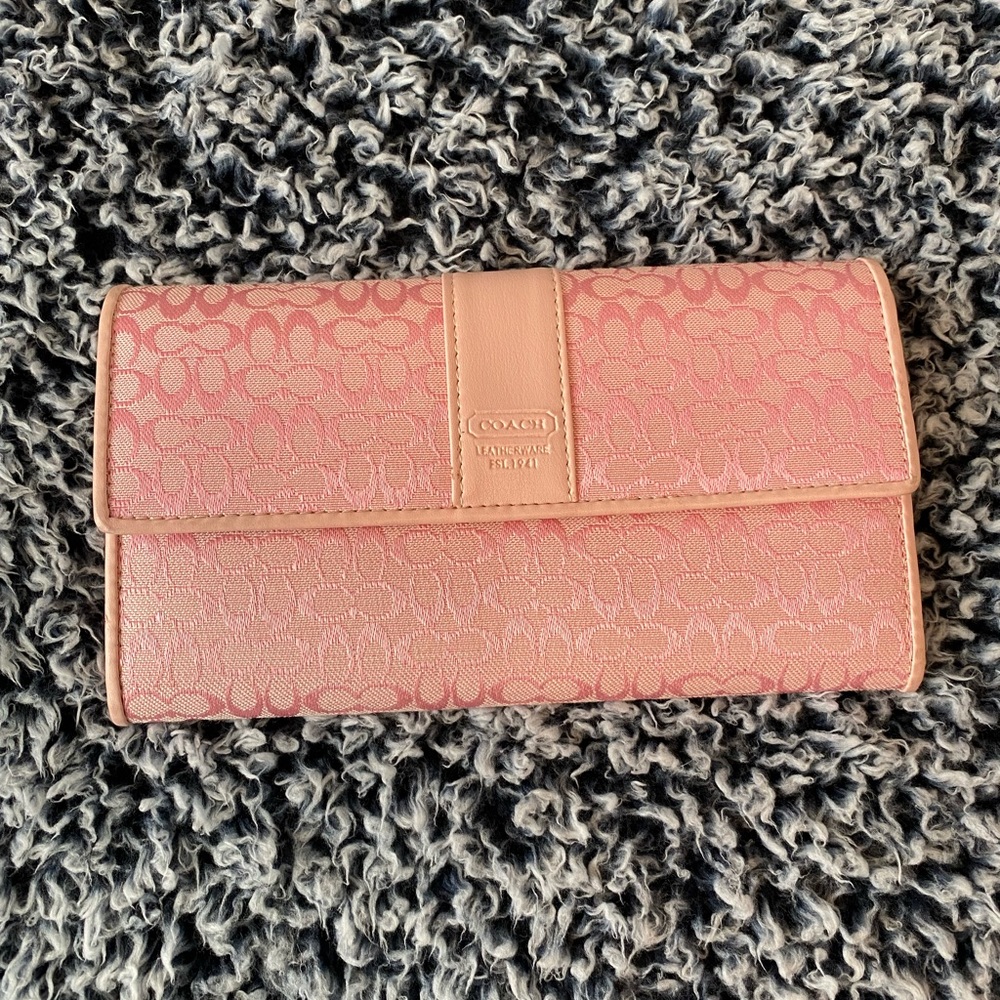 Pink Coach Wallet
